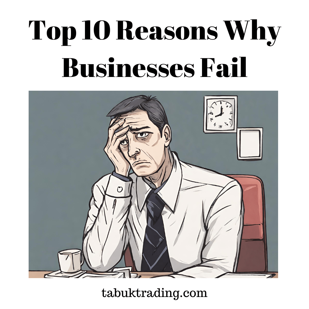 Top 10 Reasons why Businesses Fail